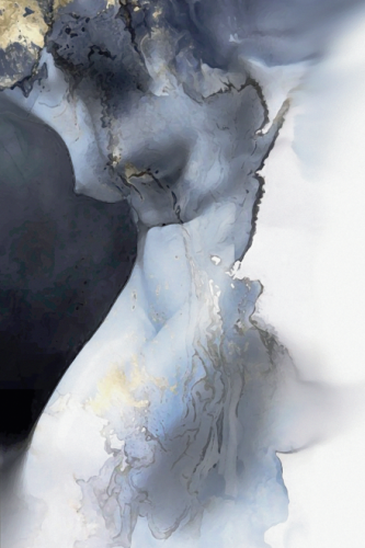 Aphrodite (2022) mixed media with gold leaf, 150 x 100 cm, € 2200-2500