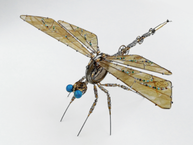 Clockwork dragonfly – No. 001 Ione (2021), metal, 29 x 25 x 14 cm, € 500-700