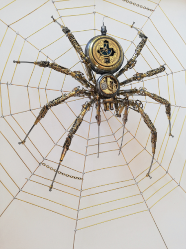 Steampunk spider No. 31 Edgar (2021), metal, 22 x 24 x 8 cm, € 1300-1500